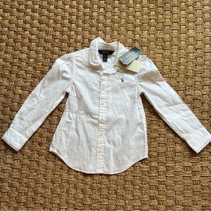 NWT Polo Ralph Lauren Girls Blouse with ruffle details